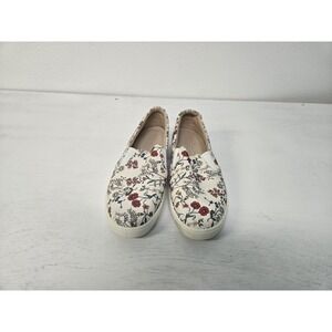 WOMENS HOTTER TARA FLORAL CANVAS CASUAL SHOE US SIZE 7.5